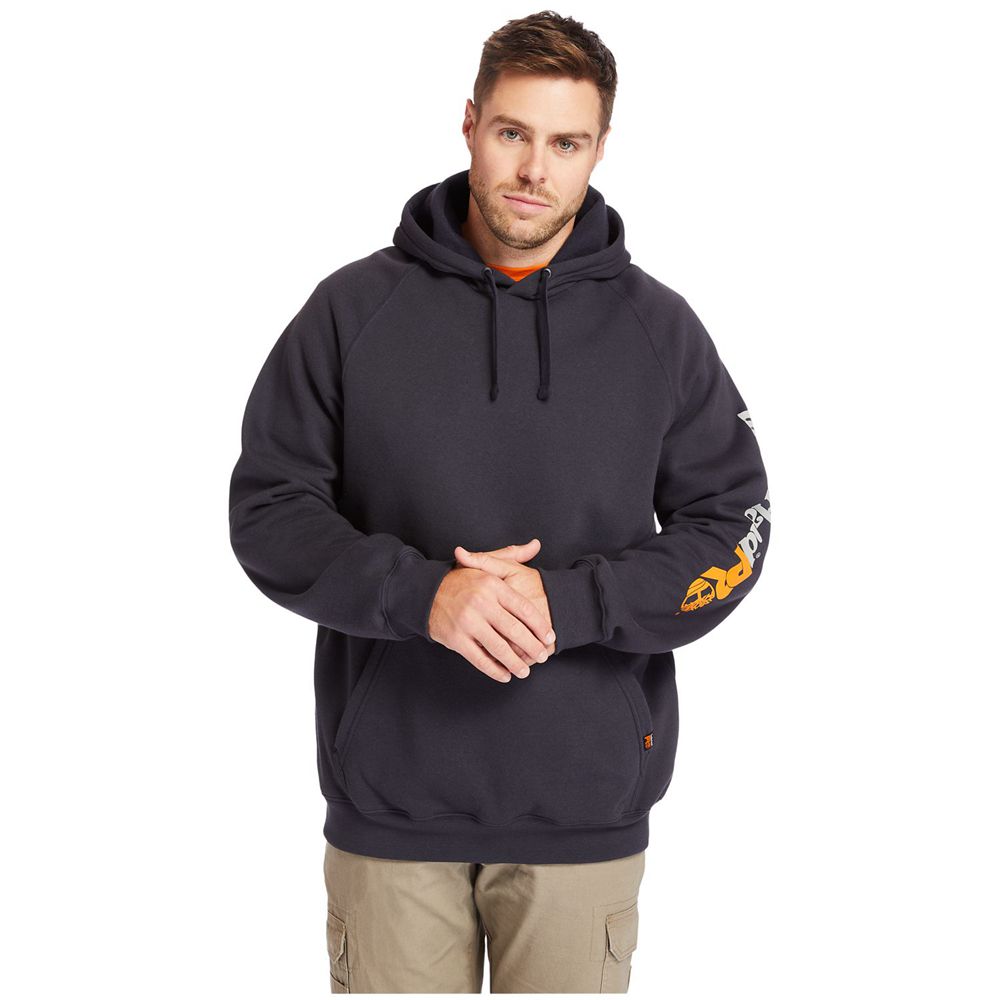 Timberland Φουτερ Ανδρικα Σκουρο Μπλε - Pro® Big & Tall Hood Honcho Sport Hoodie - Greece 6213487-EB